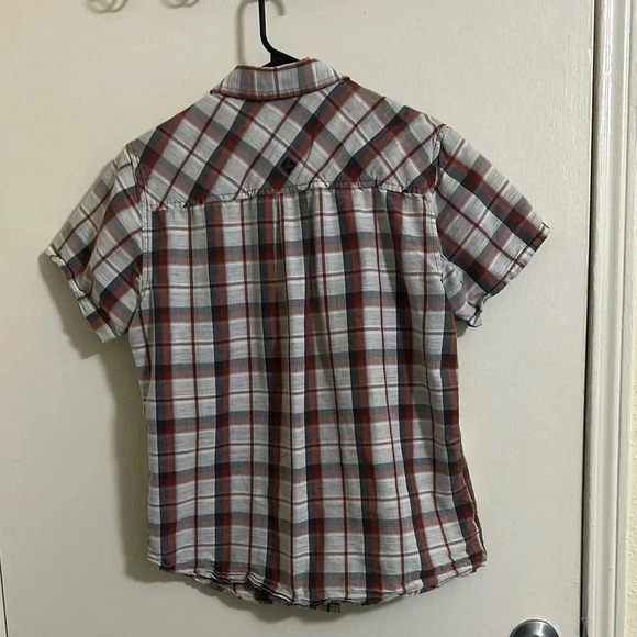 EUC Prana Men's Plaid Short Sleeve Button Down Shirt - Picture 3 of 3